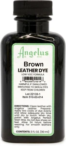 Tinte de cuero flexible Angelus para zapatos, botas, bolsos, artesanías, muebles - Imagen 1 de 5