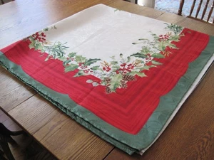 Mantel de vacaciones VILLEROY & BOCH "Vintage Holly" 60" x 120" oblongo rectangular - Imagen 1 de 18