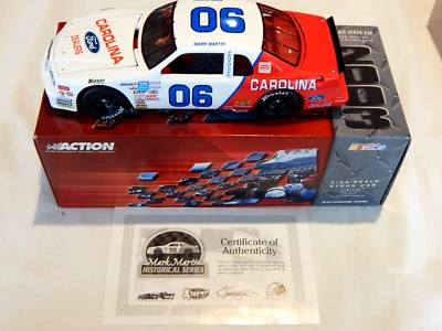 Mark Martin #6 Carolina Ford Thunderbird 1986 raro escala 1:24 edición LMTD RTC3 Foto 1 de 4