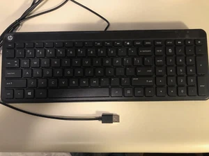 Keyboard, USB Corded, Slim Design, HP SK-2028 - Picture 1 of 4