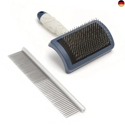 BESUCHE DEN MIKKI- Mikki Hunde- und Welpen-Fellpflege-Starterset aus Edelstahlkamm und