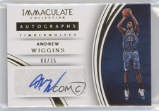 2015-16 Panini Immaculate Auto /35 Andrew Wiggins #9 Auto