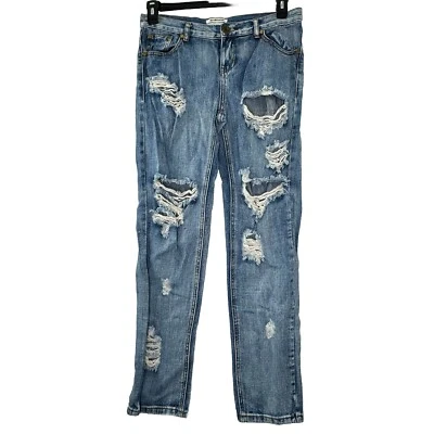 One by One Teaspoon Awesome Baggies Distressed Jeans Size 26 Low Rise Tapered - Image 1 of 4