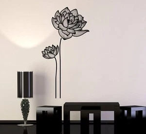 Vinyl Wall Decal Flowers Ornament Garden Decor Girls Room Stickers (970ig) - Picture 1 of 2