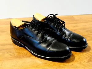Boulet 8104 Men's Size Black Cap Toe Oxford Dress Shoes Size 10D Made in Canada - Bild 1 von 18