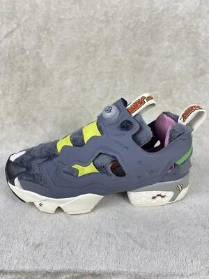 Reebok Instapump Fury OG TOM AND JERRY Men's Size 10 Grey fuzzy faux fur New - Image 1 of 4