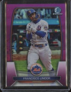 2023 Bowman Chrome FRANCISCO ALVAREZ #24 Fuchsia Refractor /299 Mets TJ5