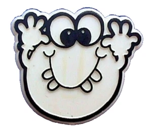 Hallmark PIN Halloween Vintage GLOW IN DARK GHOST 1979 Goblin FUNNY Face - Picture 1 of 2