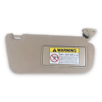 2001-2004 Hyundai Santa Fe Passenger Right Side Sun Visor Tan Brown Lighted - Image 1 of 4