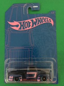 Hot Wheels 2021 ‘49 FORD F1 54th Aniversary #1/5 Blue and Pink Pick Up Truck 305 - Picture 1 of 9