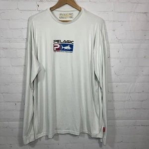 Camisa Pelágica Para Hombre XXL Blanca Manga Larga Pesca Exterior Nylon Ligera - Imagen 1 de 11