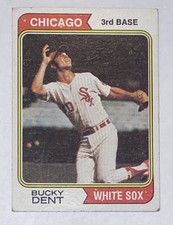 Bucky Dent 1974 Topps Rookie Card RC 1978 World Series MVP