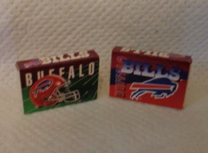 BUFFALO BILLS -- 2 SCHACHTELN STREICHHÖLZER - STREIFEN - NEU NIE BENUTZT -- GRÖSSE 2 X 2 1/4" - Bild 1 von 1