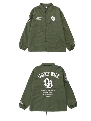 COACH Giacca da allenatore Liberty Walk LB Thorn logo cachi OT54 KH