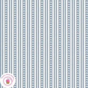 Maywood BANDANA 6130 56 Blue Ticking Stripe Quilt Rockstar Sewing - Picture 1 of 3