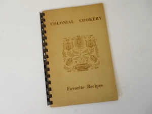 Vintage 1960 1st Ed Colonial Cookery Cookbook Handwritten Church Member Recipes - Bild 1 von 20