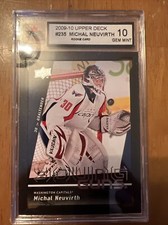 2009 UPPER DECK #235 MICHAL NEUVIRTH RC YOUNG GUNS CAPITALS KSA 10 Gem Mint