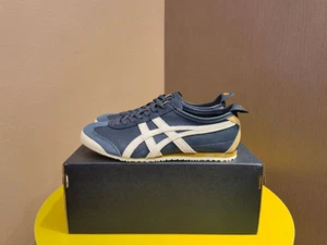 999 Nuevo Onitsuka Tiger México 66 Zapatos Planos Azul Marino Retro Zapatos Informales - Imagen 1 de 15