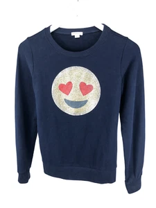 Crewcuts, Girls' French Terry Sweatshirt with Sparkle Emoji, Size 14 - Picture 1 of 2