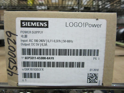 Fuente de alimentación Siemens 6EP3311-6SB00-0AY0 100-240V a DC5V / 6.3A ¡¡NUEVA!! Caja sellada Foto 1 de 2