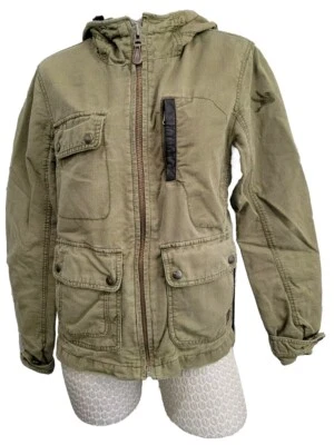 * Abrigo Parka Chaqueta Ligera Verde Ejército I. Spiewak & Sons Pequeño Para Mujer ¡EXCELENTE ESTADO USADO! Foto 1 de 4
