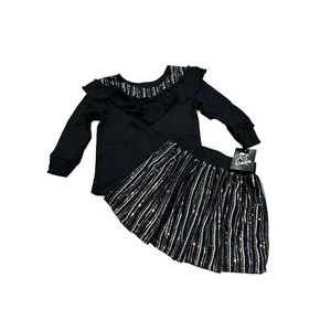 Toddler Girls' Sequin Sweatshirt and Skirt Set - art class 2T - Picture 1 of 2