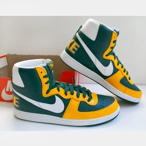 Nike Terminator High Men's Basketball Shoes Black Forest/Del Sol/White Size 14 - Picture 1 of 6