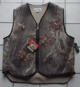 Vtg. L.L. BEAN RealTree Hardwoods Lined WOOL Zip Vest Large USA NEW WITH TAGS! - Picture 1 of 5