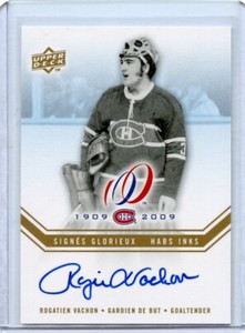 2008-09 Upper Deck Montreal Canadiens Centennial Habs INKS #HABS-RV Rogie Vachon