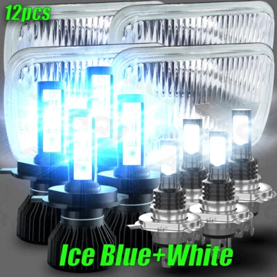 12X 4x6" Led Headlights Fit GMC C1500 2500 3500 K1500 K2500 K3500 1982-86 Truck Foto 1 de 4