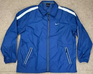 Nike Herren Vintage Full Zip Langarm Windbreaker Jacke Größe Large - Bild 1 von 13