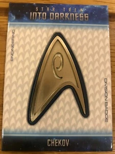 STAR TREK MOVIES 2014: INTO DARKNESS: BADGE CARD: ENGINEERING - CHEKOV - Picture 1 of 1