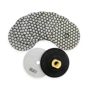 8 Stk. Diamant-Schleifscheiben-Trockenpolster mit 4 Zoll zum Polieren von Steine - Picture 1 of 10