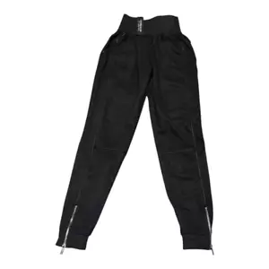NWT women’s Maniere De Voir black high waisted corset jogger leggings sz 4 - Picture 1 of 8