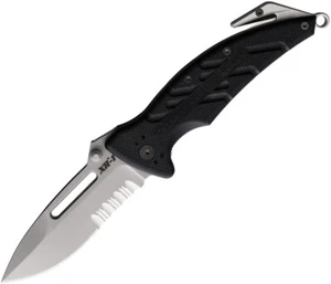 Ontario XR1 Linerlock 3.5" Bohler N690 Black Synthetic Folding Knife 8733 - Picture 1 of 2