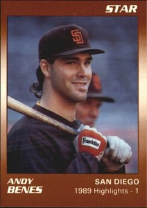 1990 (PADRES) Star Benes #6 Andy Benes/1989 Highlights - 1
