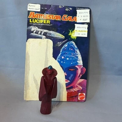Vintage Lucifer Battlestar Galactica Mattel Figure toy 1978 UNPUNCHED Card RARE - Image 1 of 4