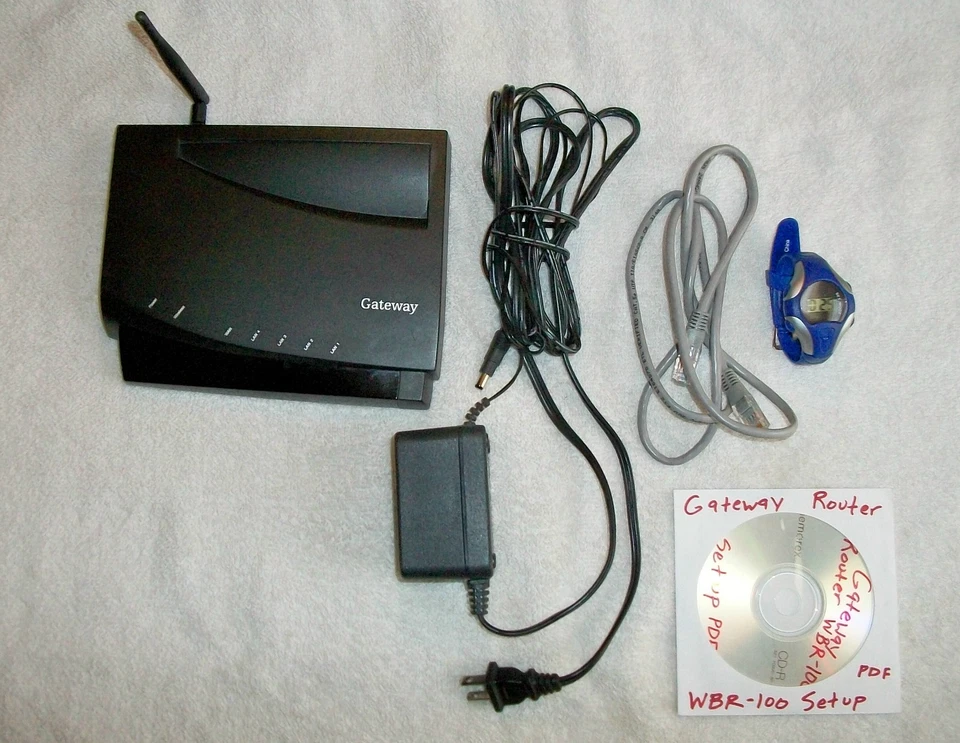 Gateway WBR-100 54 Mbps 4-Port 10/100 Wireless B Router and FREE watch!! - Image 1 of 1