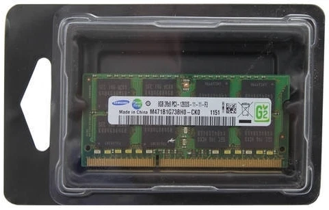 Samsung PC3-12800 8GB SO-DIMM 1600 MHz DDR3 SDRAM Memory (M471B1G73BH0-CK0)