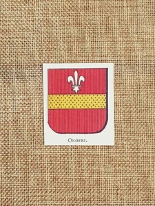 Onofri Stemma Famiglia Nobile Nobiltà Araldica Stampa del 1999 - Picture 1 of 1