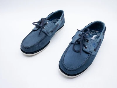 Timberland Hombre Mocasín Botas Zapato Bajo Azul Talla 41,5 Eu Tipo 35055-30 - Imagen 1 de 4