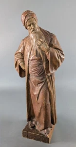Holzskulptur NATHAN DER WEISE  "Adolf Jahn (1858-1941)" zugeschrieben - Picture 1 of 10