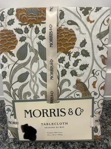 Nuevo mantel de algodón MORRIS & Co Seasons By May Floral Birds 60 x 120 - Imagen 1 de 6