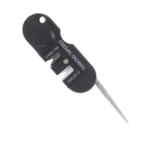 Pocket Knife Sharpener Knife Tungsten Steel Multifunction Sharpening Tool For Ca - Picture 1 of 12