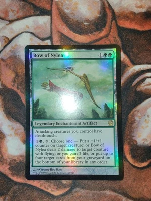 NM FOIL Bow of Nylea Theros MTG Magic the Gathering 1st Edition - Image 1 of 2