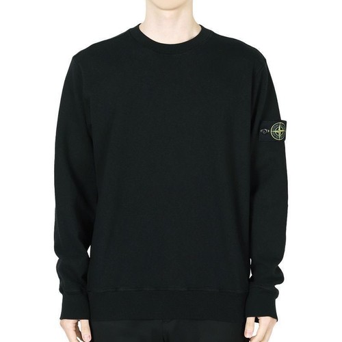 Stone Island Stone Felpa Uomo Stemma Patch Bussola Cotone (Nero) K1S15