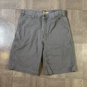 Carhartt Shorts Mens Size 33 Relaxed Fit Rugged Work Gravel Gray - Picture 1 of 7