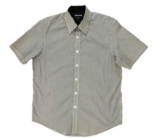 Report Collection Black And White Check Short Sleeve Shirt Men’s Size XL - Picture 1 of 9