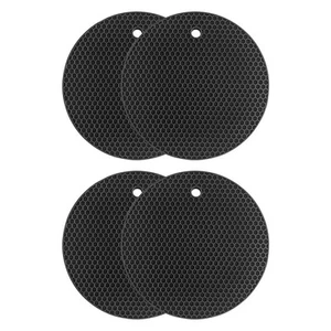 4 Pezzi Sottopentole in Silicone, Portapentole per Cucina, Lavatrice Fes2486 - Foto 1 di 15