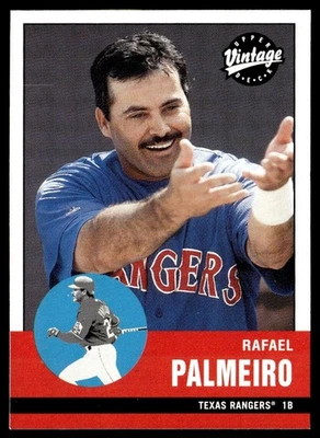 2001 Upper Deck Vintage Rafael Palmeiro Texas Rangers #81 - Image 1 of 2